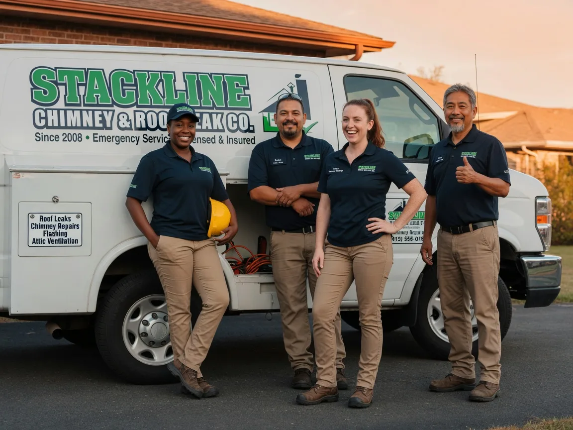 Chimney flashing repair company in Columbia City, OR